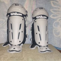 Youth baseball Catcher's legg guards new