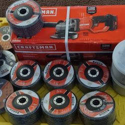 Grinder +  All The Grinder & Cutting Wheels  Needed