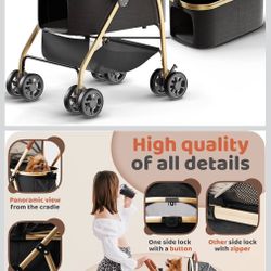 🐾 Pet Stroller for Small–Medium Dogs & Cats – Brand New! 🐾