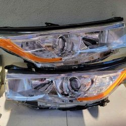 14-16 Toyota Highlander Projector Headlights Luces Calaveras Micas Faros Focos Faroles Headlamps 