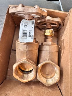 Lawn sprinklers, fittings, glue and gate valves
