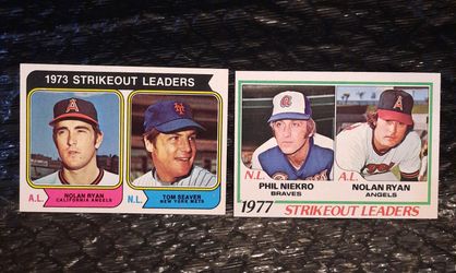 Vintage Gem Mint Razor Sharp 1974 1978 Topps Nolan Ryan Tom Seaver Phil Niekro Strikeout Leaders