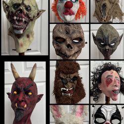 Scary Halloween Masks Costumes Decor $5 each