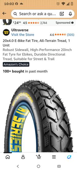 Ultraverse 20x4.0 E-Bike Fat Tire