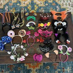 24 PARTY DRESS UP MASKS AND HEADBANDS! 