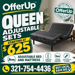 NEW ADJUSTABLE BED + MATTRESS — $50 DOWN / 100 DAYS SAME AS CASH