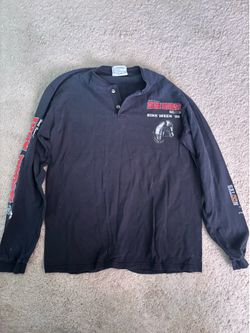 Vintage black long sleeve graphic tee