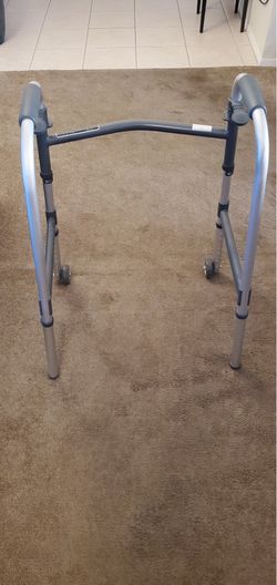 Folding aluminum walker