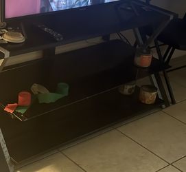 Glass tv stand