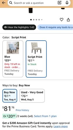 Accent chair
