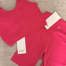 hot pink full lululemon set