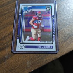 THEO JOHNSON FOOTBALL CARD 
