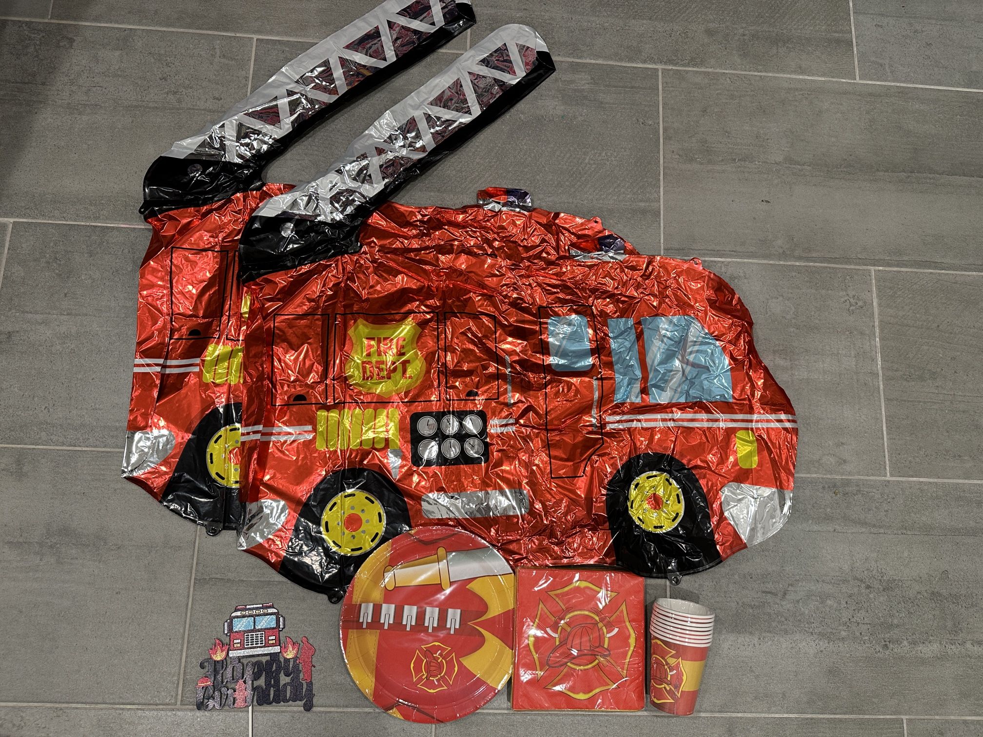 Firefighter Fire Truck Birthday Party Stuff