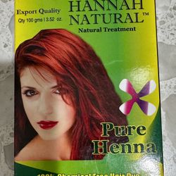 Hannah Natural Pure Henna – 100% Natural Hair Dye