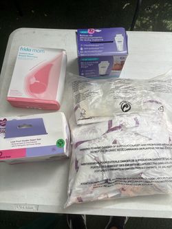 Breast storage bags, pads and breast warmers