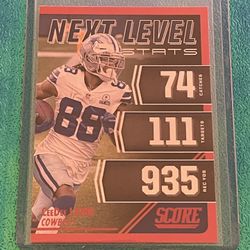 2021 Score CeeDee Lamb Next Level Red Parallel # NL22 Dallas Cowboys
