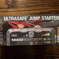 NOCO Boost Sport GB20 500A New/Sealed