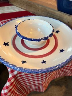 Americana chip n dip platter