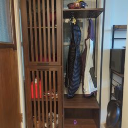 Walker Edison Coat Rack And Closet Storage