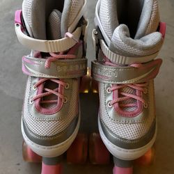 Light up Girls Adjustable Roller Skates