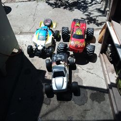 7 Old School Rc Vehicles.  All Work Just Been In Storage. 