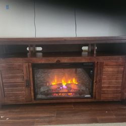 TV Stand Cabinet and Fireplace!