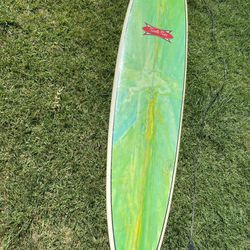 (LAST DAY)  8’6” x 22 3/4” x 2 7/8” Longboard South Bay surfboard with carrying case