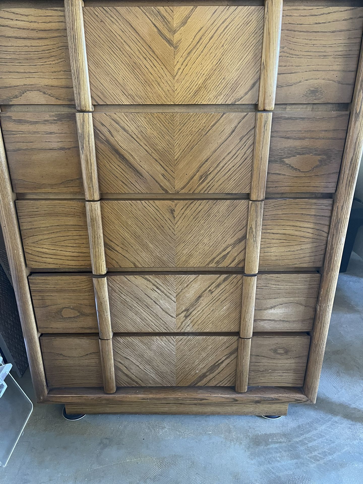 Tall dresser Golden Oak 