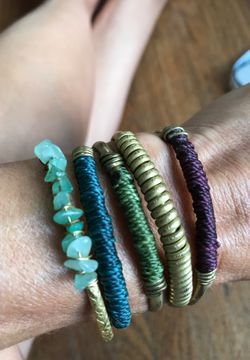 Peruvian copper bracelets In