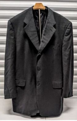 Canali Blazer Mens EUR 56/ US 46 Black Sports Coat Wool Italy Boyds Luper 120