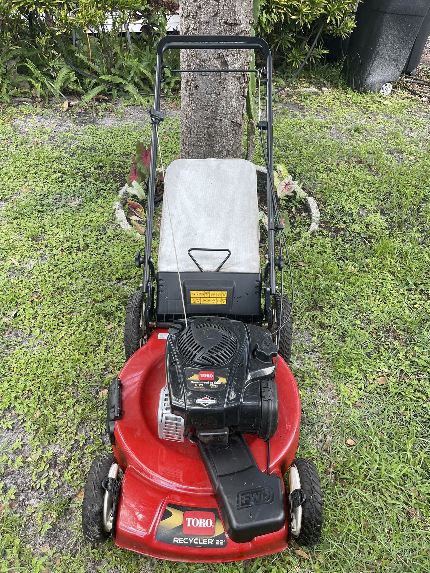 Self Propelled High Wheel Lawn Mower LBSN Toro Recycler 22” Cut With A 6.25 HP Engine