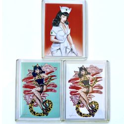 Olivia Bettie Page Promo  Trading Card Lot Vintage Pin-Up Model