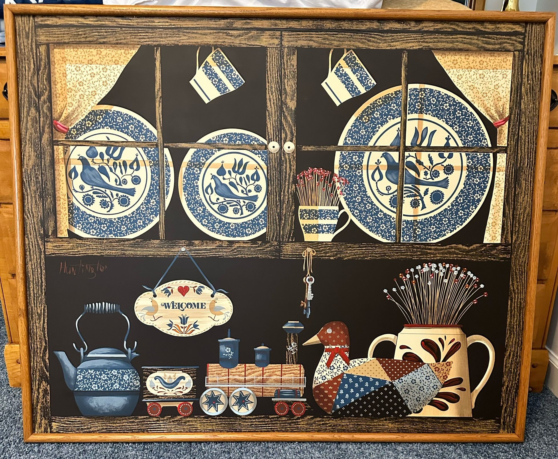 2 Huntington Folk Art Paintings
