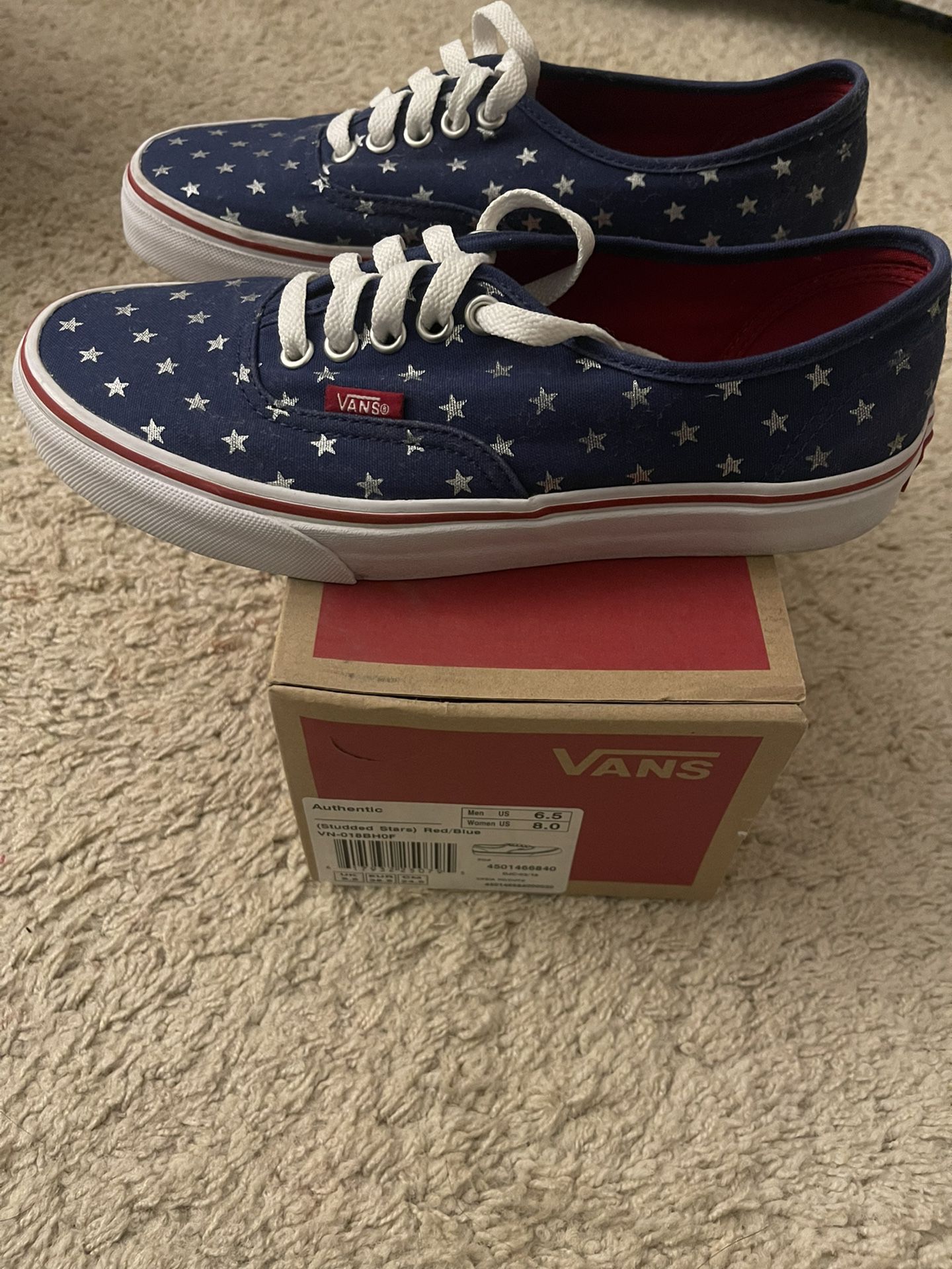 Red, White And Blue Vans