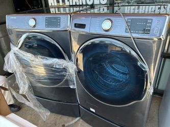 SAMSUNG MEGA CAPACITY WASHER AND DRYER