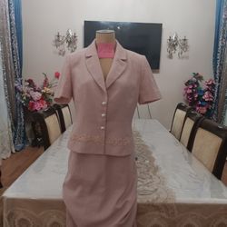Pink Skirt And Suit