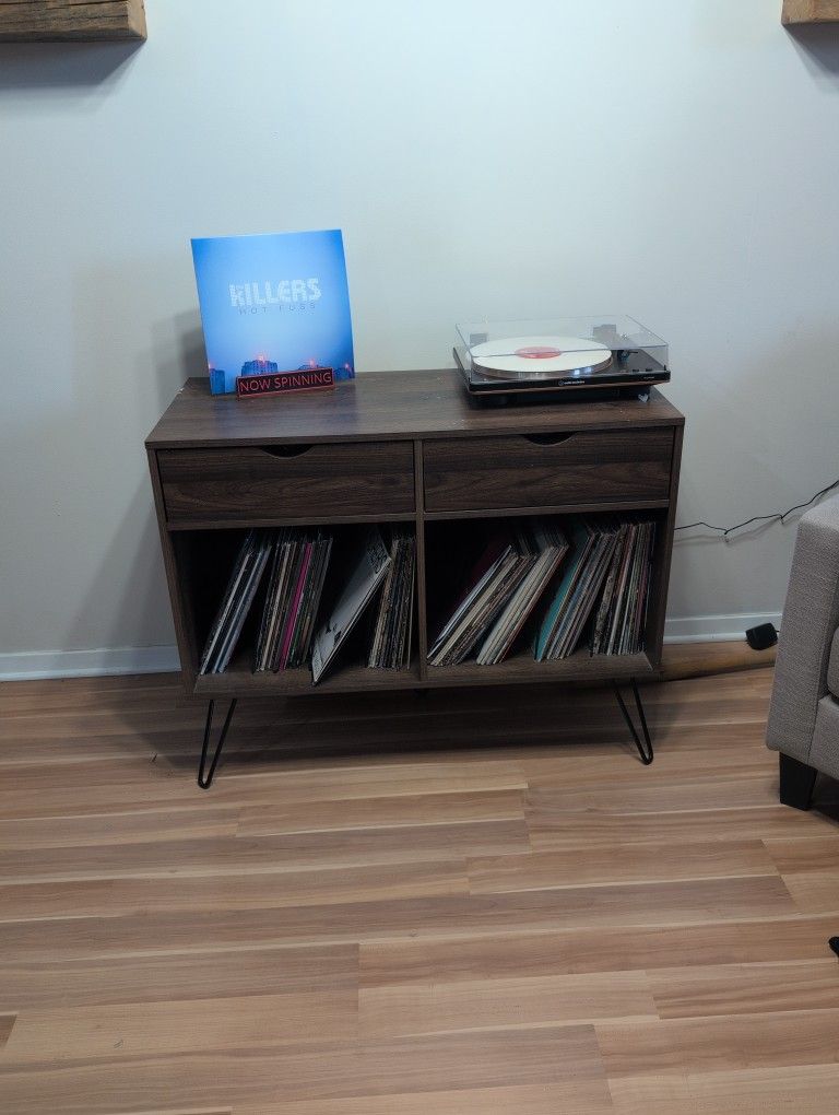Wood Record Table