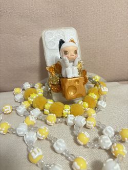 Popmart Molly Statues Handmade Phone clip 