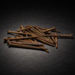 Antique 3” Square Cut Nails Lot 30+ Architectural Salvage Barn Wood Hardware