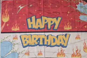 Pokémon Birthday Banner & #7 Balloon