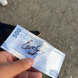 $500 pesos Bill, Signed By EDGARDO NUÑEZ