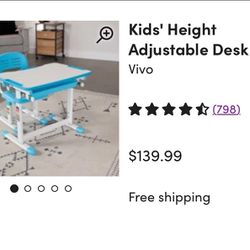 New Kids Adjustable Desk (in box)