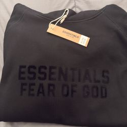 Black Essentials Hoodie