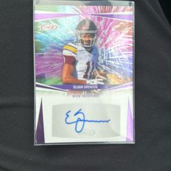 Elijah Spencer Signed Card