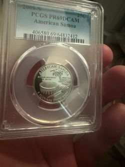2009-S American Samoa Quarter PCGS PR69 DCAM Deep Cameo! 🔥