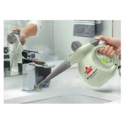 BISSELL - Steam Shot OmniReach Handheld Steam Cleaner & Sanitizer - White Brand New