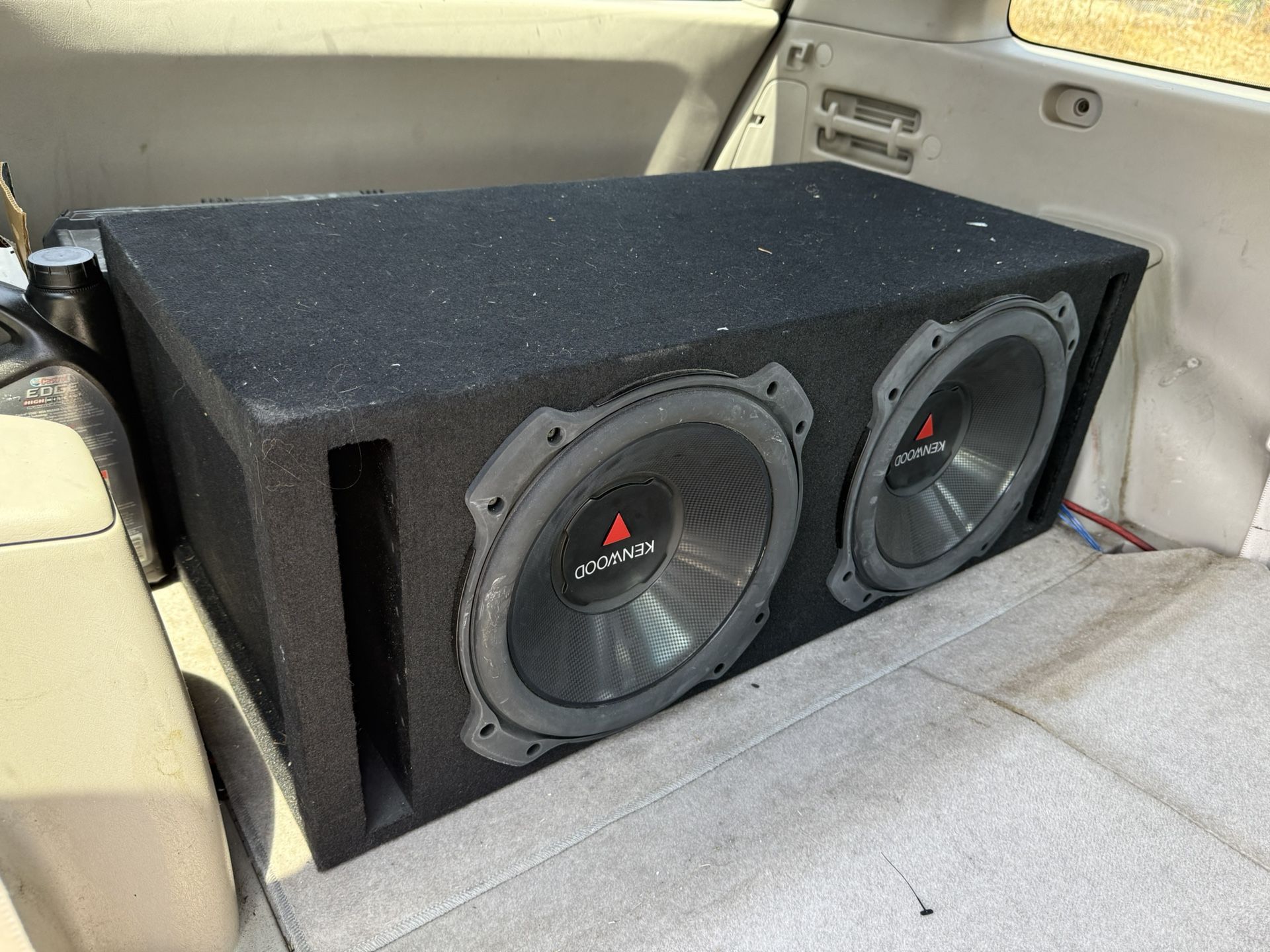 212 Inch Kenwood Subs With Boxing Amp And Cables