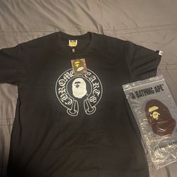 Black Chrome Hearts Bape