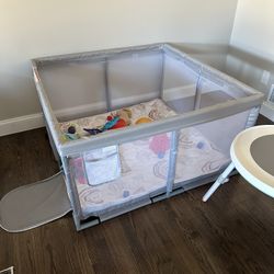 Barley Used Playpen With Mat