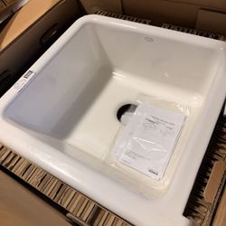 White cast Iron Sink - Open Box